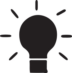 Brilliant Idea Lightbulb Illustration, Creative Concept, Inspiration Symbol