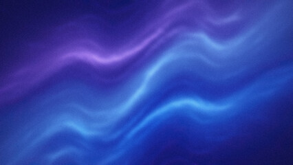 Abstract blue and purple wavy fluid background with smooth gradient transition