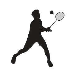 badminton_athlete_silhoutte_vector_art_design_
