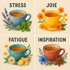 Une tisane pour chaque émotion — Rituel sensoriel pour le stress, la joie, la fatigue et l’inspiration