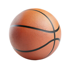 Textured Orange Basketball isolated on a transparent background