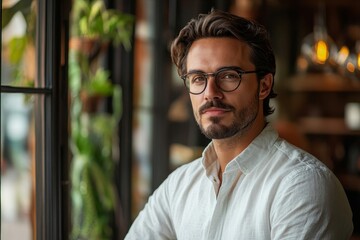 Entrepreneur calculating financial costs, businessman planning to expand his business and preparing to request a financial loan from the bank, Generative AI