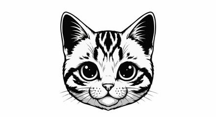 Fototapeta premium vector illustration of a cat