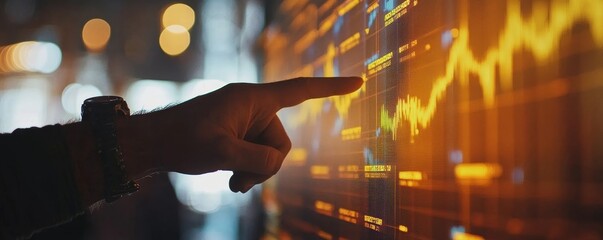 Close-up hands of a financial planner pointing at a chart to explain an investment plan to clients, ensuring informed decisions for future wealth, Generative AI