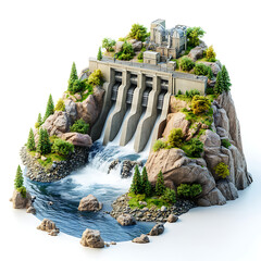 dam on the river in austria
