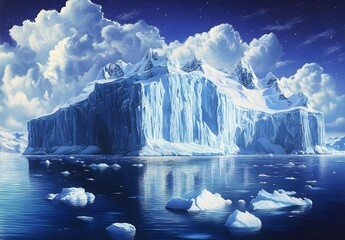 Majestic Antarctic Iceberg