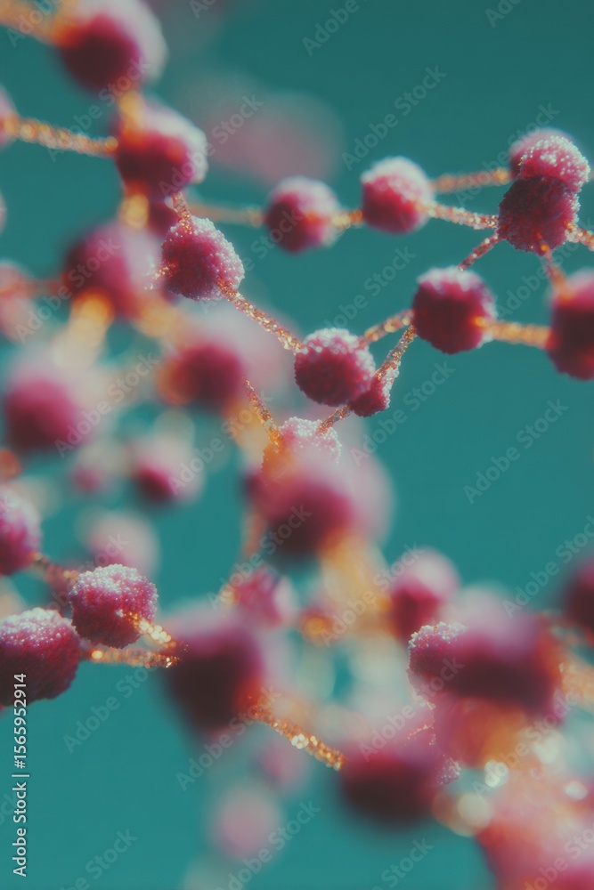 Leinwandbilder Quantum Cloud Network Visualization with Secure Decentralized Blockchain Nodes and Smart Contracts for Transparent Digital Finance and Supply Chain Solutions