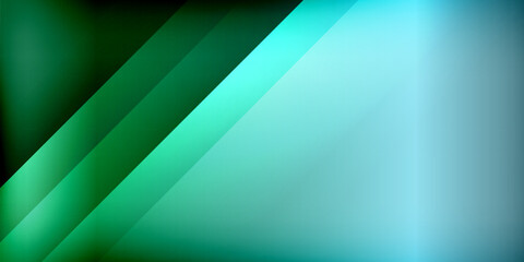 Abstract gradient background. Dark shades transition into bright turquoise. Diagonal lines create dynamic visual effect. Minimalist design.