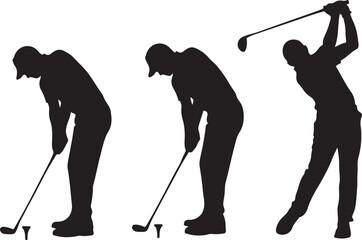 Golfer Swing Silhouette Design

Professional Golfer Vector Art

Golf Club Swing Illustration

Dynamic Golf Pose Silhouette

Tee Off Golfer Clipart Graphic