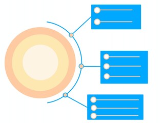 vector illustration of a set of colored buttons
