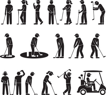 Golfer Swing Silhouette Design

Professional Golfer Vector Art

Golf Club Swing Illustration

Dynamic Golf Pose Silhouette

Tee Off Golfer Clipart Graphic