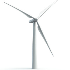 wind turbine on white background