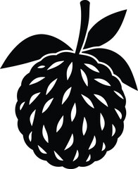 Breadfruit minimal clean design silhouette vector art illustration