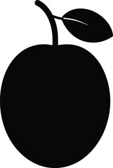 Davidson's Plum minimal clean design silhouette vector art illustration