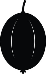 Gooseberry minimal clean design silhouette vector art illustration