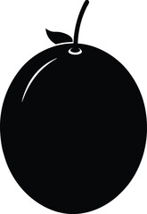 Jaboticaba minimal clean design silhouette vector art illustration