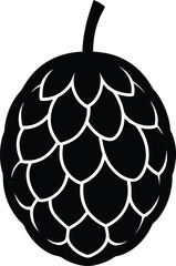 Noni Fruit minimal clean design silhouette vector art illustration
