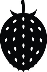 Soursop minimal clean design silhouette vector art illustration