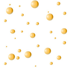 Water drop orange juice splash 3D