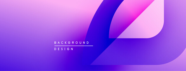 Fototapeta premium Abstract gradient background. Purple, pink hues blend smoothly. Text reads background design. Modern, vibrant visual element.