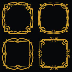Comprehensive Gold Floral Frames Premium Decorative Set Packs Full Range