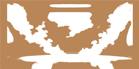 Abstract tree vector illustration symbolizing the intertwined geography and national identity of European countries like France and Spain on a world map