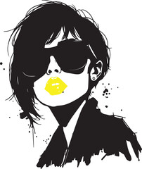 fashionable woman vector