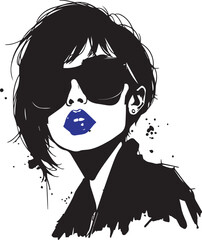 fashionable woman vector