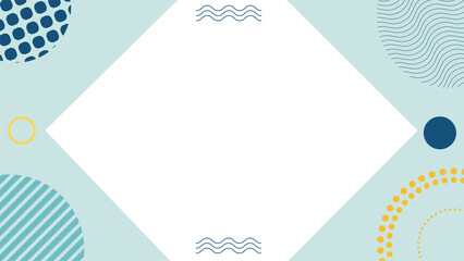 Modern geometric background with abstract shapes and diagonal white space