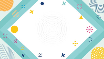 Abstract geometric background with vibrant colors and shapes for design