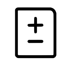 Fototapeta premium Simple Outline Adjustment Sign Setting Document Interface Element Icon