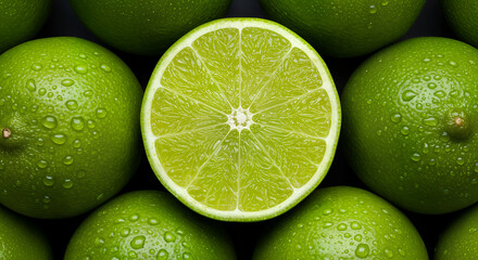Fresh Ripe Lemons with Water Drops – Vibrant Close-Up of Citrus Fruit
