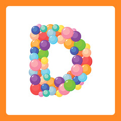 Alphabet balls D