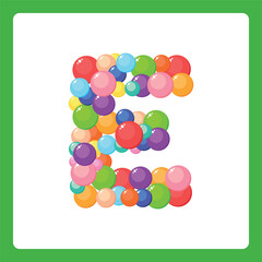 Alphabet balls E