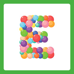 Alphabet balls E