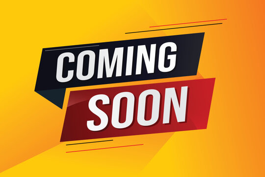 coming soon word concept vector illustration with lines 3d style for social media landing page, template, ui, web, mobile app, poster, banner, flyer, background, gift card, coupon, label, wallpaper 