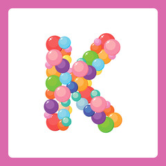 Alphabet balls K