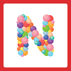 Alphabet balls N