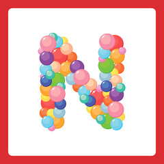 Alphabet balls N