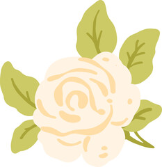 Yellow Wildflower Clipart PNG, Cute Pastel Floral Illustration, Summer Meadow Flower Element, Kawaii Cottagecore Bouquet

