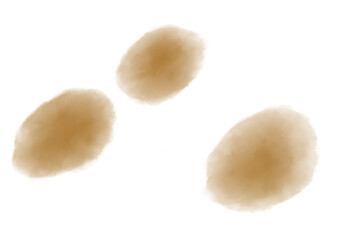 Yellow brown orange watercolor wet brush paint texture artistic background bubble illustration art