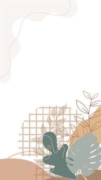 natural aesthetic botanical template  