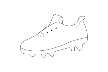 Hand-drawn vector illustration of isolated blue ice skates and sport shoes on white