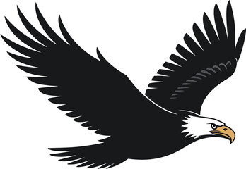 Fototapeta premium Vector black silhouette of a animals on a white background