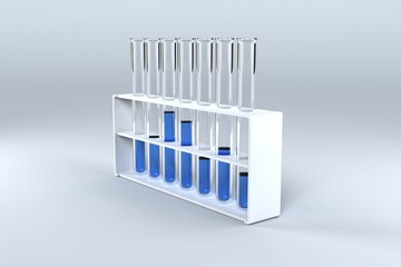 Test tube with chemical solution