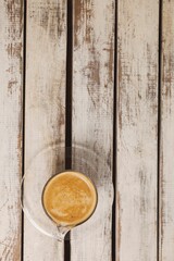 Overhead view of coffee cup © vectorfusionart