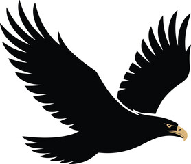 Vector black silhouette of a animals on a white background