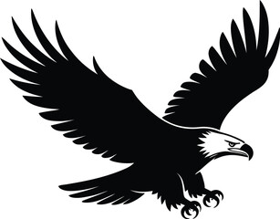 Vector black silhouette of a animals on a white background