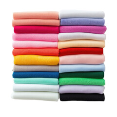 Colorful Layers of Soft Fabric Folds for Textile Background Use