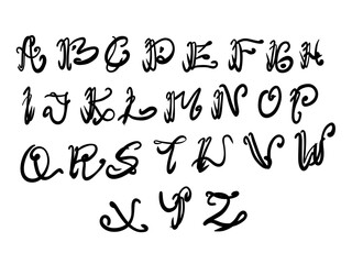 Bold Playful Letter Set Illustration